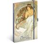 Notesz Alphonse Mucha ? Music, lined, 13 x 21 cm