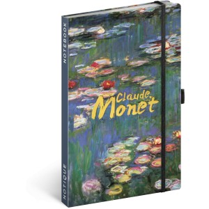 Notesz Claude Monet, lined, 13  21 cm (naptr)