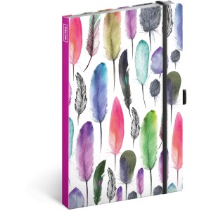 Notesz Feathers, lined, 13 x 21 cm (naptr)