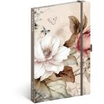 Notesz Powder Flower, lined, 13 x 21 cm (5416PO)