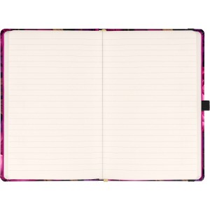 Notesz Purple Flowers, lined, 13 x 21 cm (naptr)