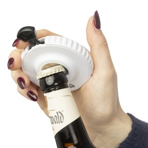 Nyom�gombos dob�kocka, fekete/feh�r (j�t�k)