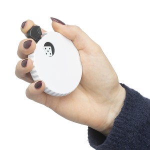 Nyom�gombos dob�kocka, fekete/feh�r (j�t�k)