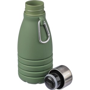 sszehajthat palack szilikonbl, 550 ml, zld (sportkulacs)