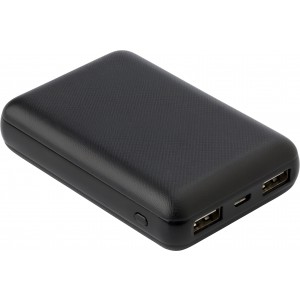 Powerbank, 10 000 mAh, fekete (powerbank)