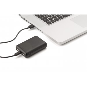 Powerbank, 10 000 mAh, fekete (powerbank)