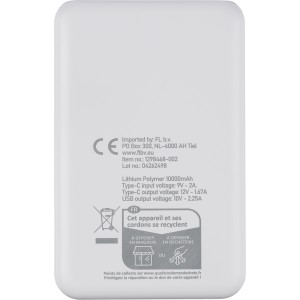 Powerbank gyorst�lt�, 20 000 mAh, feh�r (powerbank)