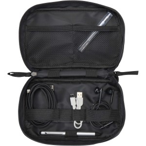 Resi Plus k�belrendez� tasak, 1L, fekete (vezet�k, eloszt�, adapter, k�bel)