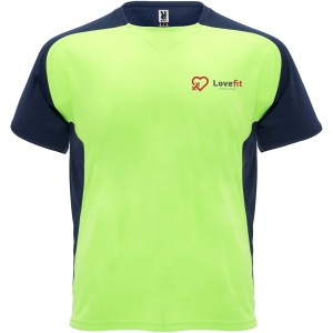 Roly Bugatti rvid ujj gyerek sportpl, fluor green, navy blue (T-shirt, pl, kevertszlas, mszlas)