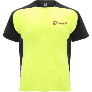 Roly Bugatti rvid ujj gyerek sportpl, fluor yellow, solid black (T-shirt, pl, kevertszlas, mszlas)