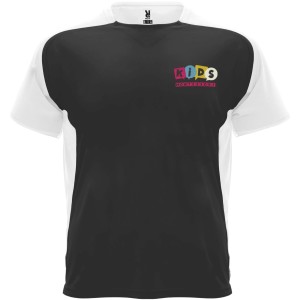 Roly Bugatti rvid ujj gyerek sportpl, solid black, white (T-shirt, pl, kevertszlas, mszlas)