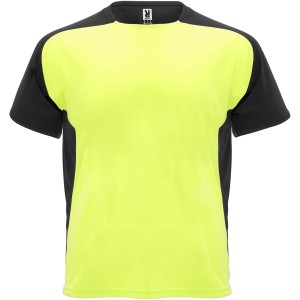 Roly Bugatti rvid ujj uniszex sportpl, fluor yellow, solid black (T-shirt, pl, kevertszlas, mszlas)