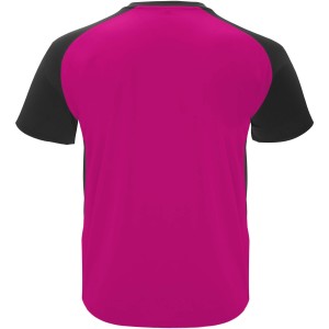 Roly Bugatti r�vid ujj� uniszex sportp�l�, Fuchsia, Black (T-shirt, p�l�, kevertsz�las, m�sz�las)
