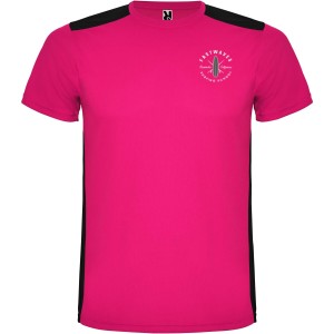 Roly Detroit rvid ujj gyerek sportpl, fuchsia, solid black (T-shirt, pl, kevertszlas, mszlas)