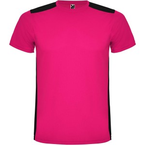 Roly Detroit rvid ujj gyerek sportpl, fuchsia, solid black (T-shirt, pl, kevertszlas, mszlas)