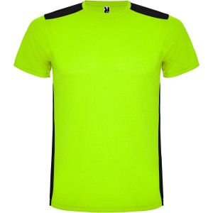 Roly Detroit rvid ujj gyerek sportpl, lime, solid black (T-shirt, pl, kevertszlas, mszlas)