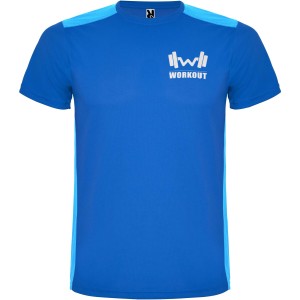 Roly Detroit rvid ujj uniszex sportpl, royal blue, light royal (T-shirt, pl, kevertszlas, mszlas)