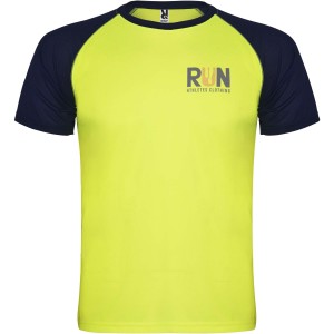 Roly Indianapolis rvid ujj gyerek sportpl, fluor yellow, navy blue (T-shirt, pl, kevertszlas, mszlas)