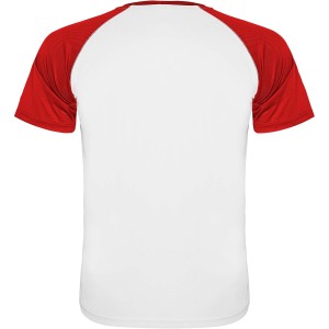 Roly Indianapolis rvid ujj uniszex sportpl, white, red (T-shirt, pl, kevertszlas, mszlas)