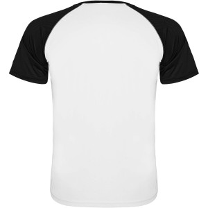 Roly Indianapolis rvid ujj uniszex sportpl, white, solid black (T-shirt, pl, kevertszlas, mszlas)
