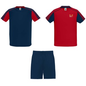 Roly Juve gyerek sport szett, red, navy blue (T-shirt, pl, kevertszlas, mszlas)