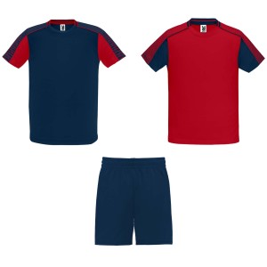 Roly Juve gyerek sport szett, red, navy blue (T-shirt, pl, kevertszlas, mszlas)