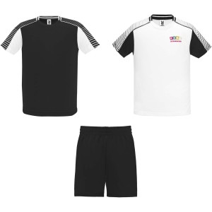 Roly Juve gyerek sport szett, white, solid black (T-shirt, pl, kevertszlas, mszlas)