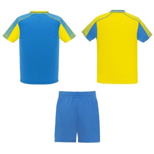 Roly Juve uniszex sport szett, yellow, royal blue (T-shirt, pl, kevertszlas, mszlas)