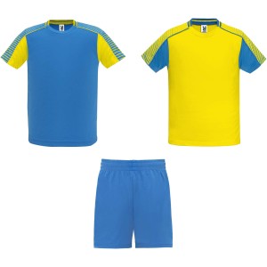 Roly Juve uniszex sport szett, yellow, royal blue (T-shirt, pl, kevertszlas, mszlas)