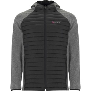 Roly Minsk uniszex hibrid dzseki, Black, Heather Black (dzseki)