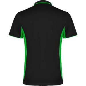 Roly Montmelo r�vid ujj� uniszex sportp�l�, Black, Lime (T-shirt, p�l�, kevertsz�las, m�sz�las)