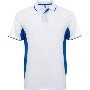 Roly Montmelo rvid ujj uniszex sportpl, white, royal blue (T-shirt, pl, kevertszlas, mszlas)
