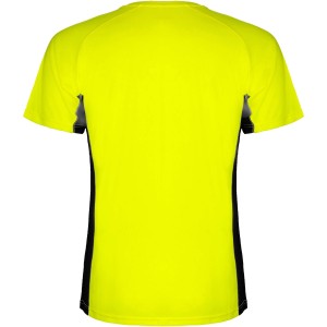 Roly Shanghai r�vid ujj� f�rfi sportp�l�, Fluor Yellow, Black (T-shirt, p�l�, kevertsz�las, m�sz�las)