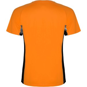 Roly Shanghai rvid ujj gyerek sportpl, fluor orange, solid black (T-shirt, pl, kevertszlas, mszlas)