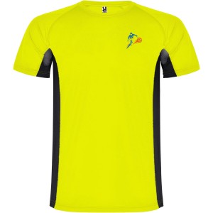 Roly Shanghai rvid ujj gyerek sportpl, fluor yellow, solid black (T-shirt, pl, kevertszlas, mszlas)