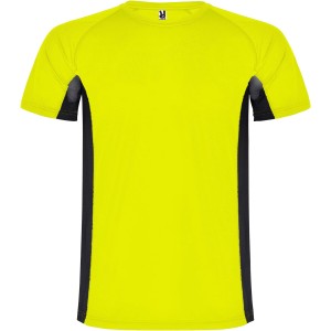 Roly Shanghai rvid ujj gyerek sportpl, fluor yellow, solid black (T-shirt, pl, kevertszlas, mszlas)
