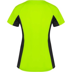 Roly Shanghai r�vid ujj� n�i sportp�l�, Fluor Green, Black (T-shirt, p�l�, kevertsz�las, m�sz�las)