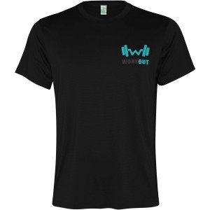 Roly Slam rvid ujj frfi sportpl, solid black (T-shirt, pl, kevertszlas, mszlas)