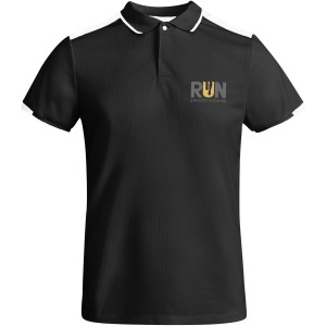 Roly Tamil rvid ujj frfi sportpl, solid black, white (T-shirt, pl, kevertszlas, mszlas)