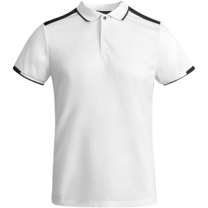 Roly Tamil rvid ujj frfi sportpl, white, solid black (T-shirt, pl, kevertszlas, mszlas)