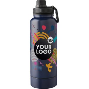 Rozsdamentes ac�l duplafal� palack, 1000 ml, k�k (termosz)