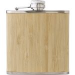 Rozsdamentes ac�l �s bambusz lapos�veg, 175 ml, barna (966233-11)