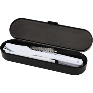 Runa ev�eszk�zk�szlet bambusz fed�vel, fekete (m�anyag konyhai felszerel�s)