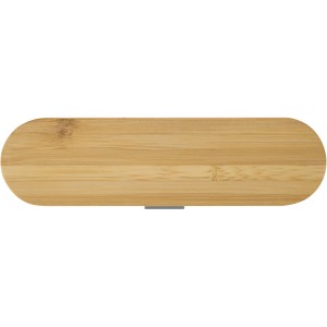 Runa ev�eszk�zk�szlet bambusz fed�vel, palasz�rke (m�anyag konyhai felszerel�s)