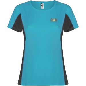 Shanghai rvid ujj ni sportpl, turquois, dark lead (T-shirt, pl, kevertszlas, mszlas)
