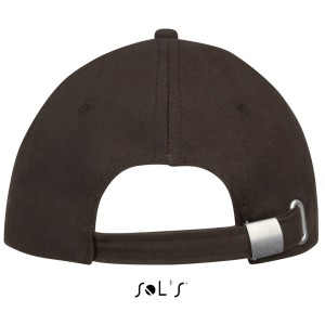 Sols Buffalo 6 paneles baseballsapka, Chocolate/Beige (sapka)