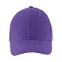 Sols Buffalo 6 paneles baseballsapka, Dark Purple, U
