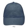 Sols Buffalo 6 paneles baseballsapka, Denim