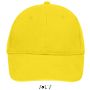 Sols Buffalo 6 paneles baseballsapka, Gold, U