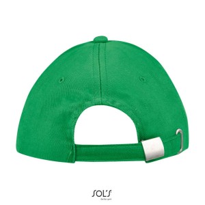 Sols Buffalo 6 paneles baseballsapka, Kelly Green/White (sapka)